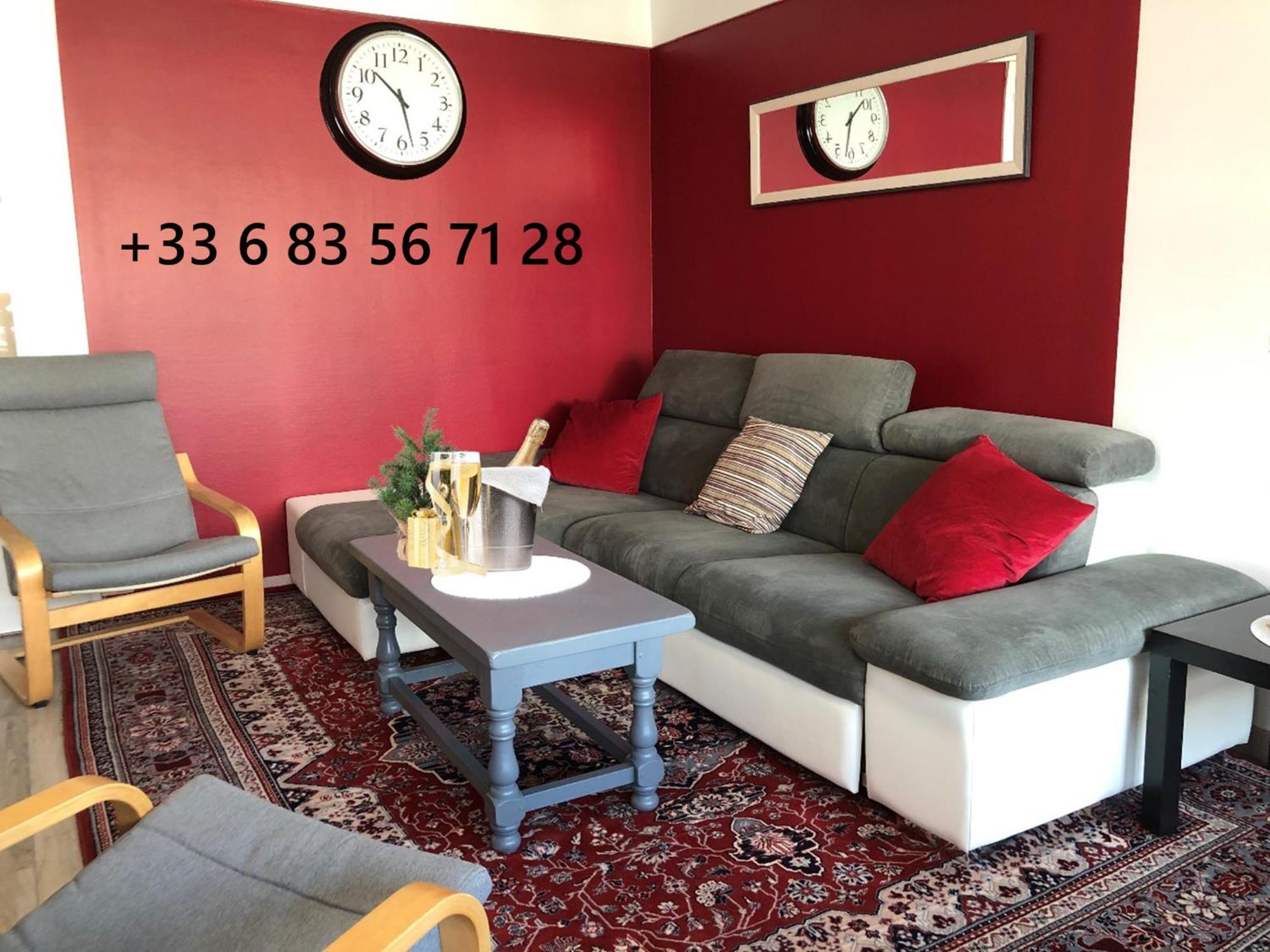 Bedinreims "Burgundy Bottle" 110M2 Exceptional, 4 Chambres Doubles, 2 Bain, Free Park & Wifi, Tout Equipe Zewnętrze zdjęcie