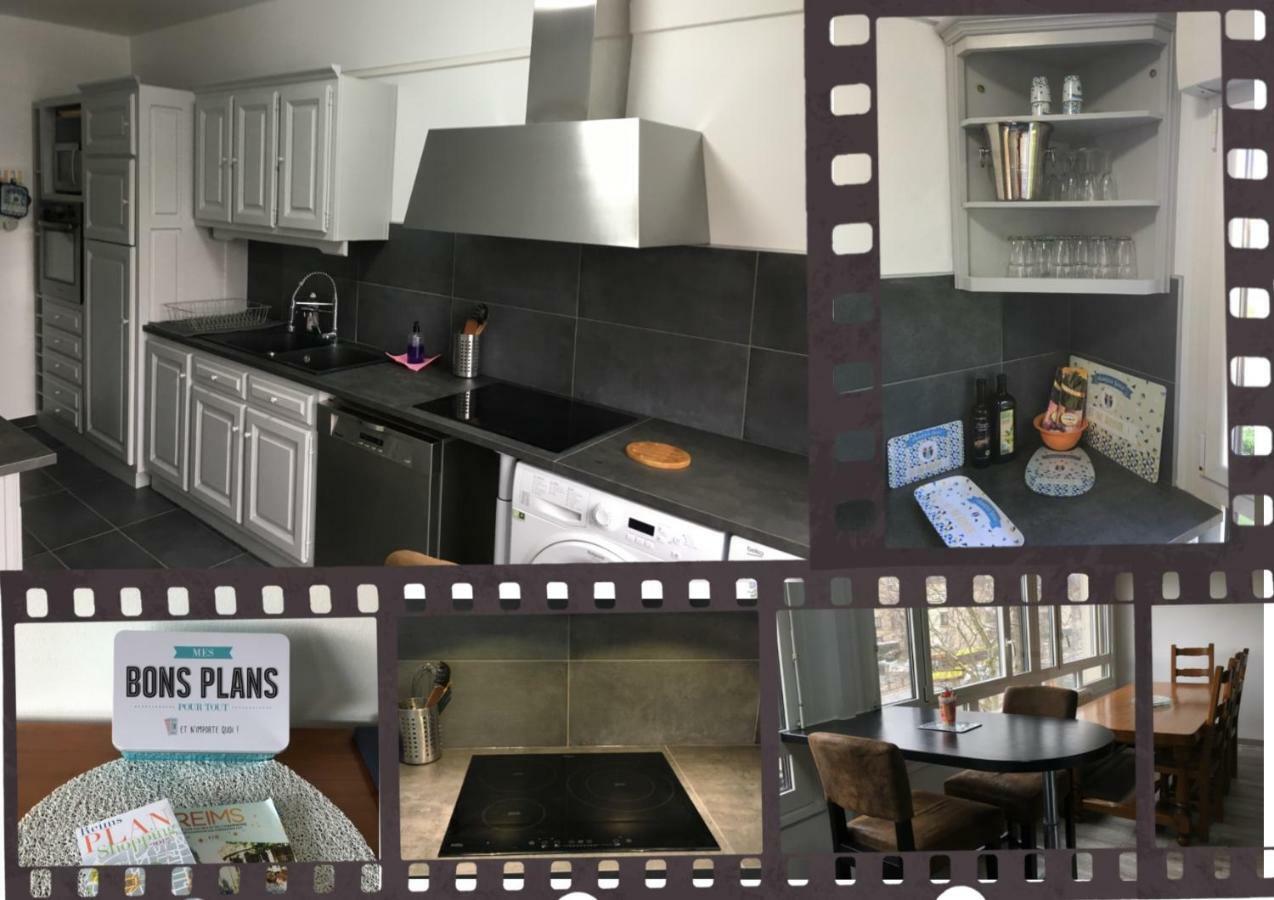 Bedinreims "Burgundy Bottle" 110M2 Exceptional, 4 Chambres Doubles, 2 Bain, Free Park & Wifi, Tout Equipe Zewnętrze zdjęcie
